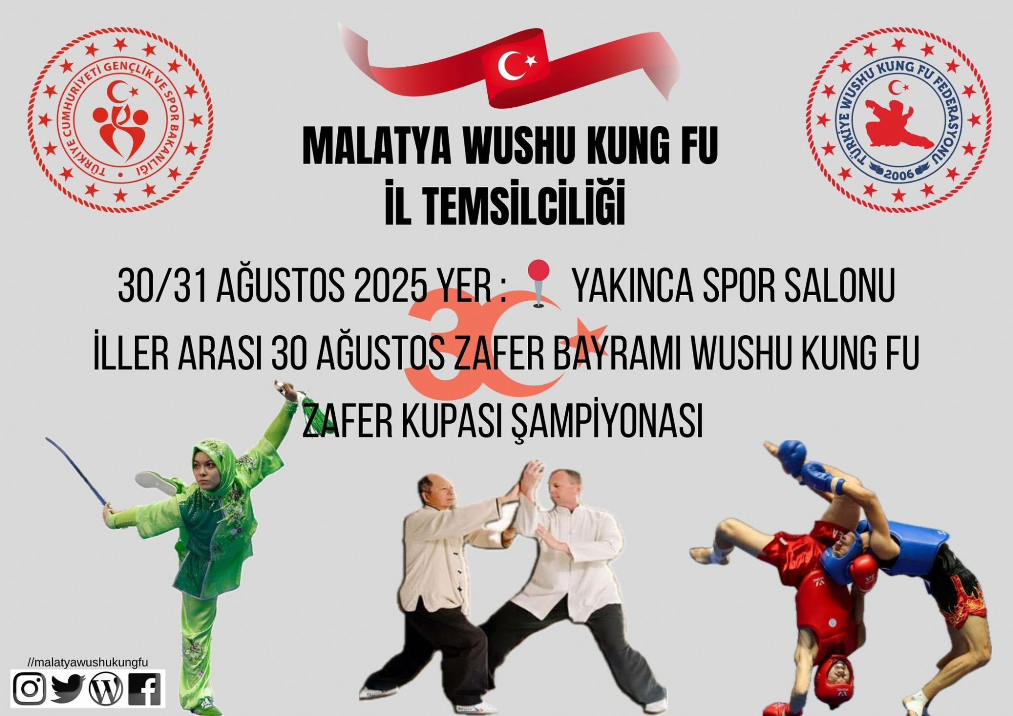 30 AĞUSTOS ZAFER BAYRAMI İLLER ARASI WUSHU KUNG FU ZAFER KUPASI ŞAMPİYONASI